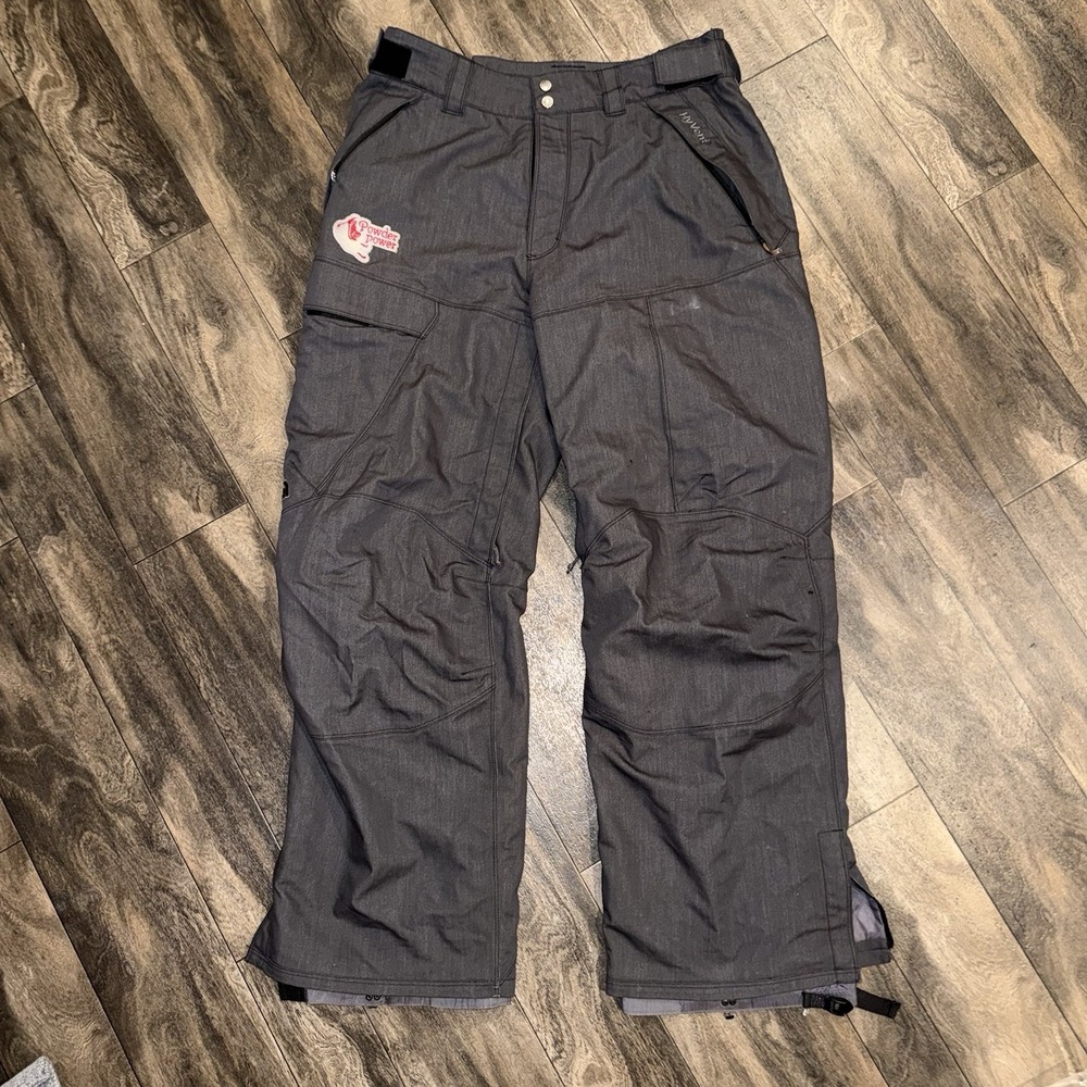 The North Face HyVent Cargo Ski/Snowboard Winter Pants Men's Large Grey Outdoor
